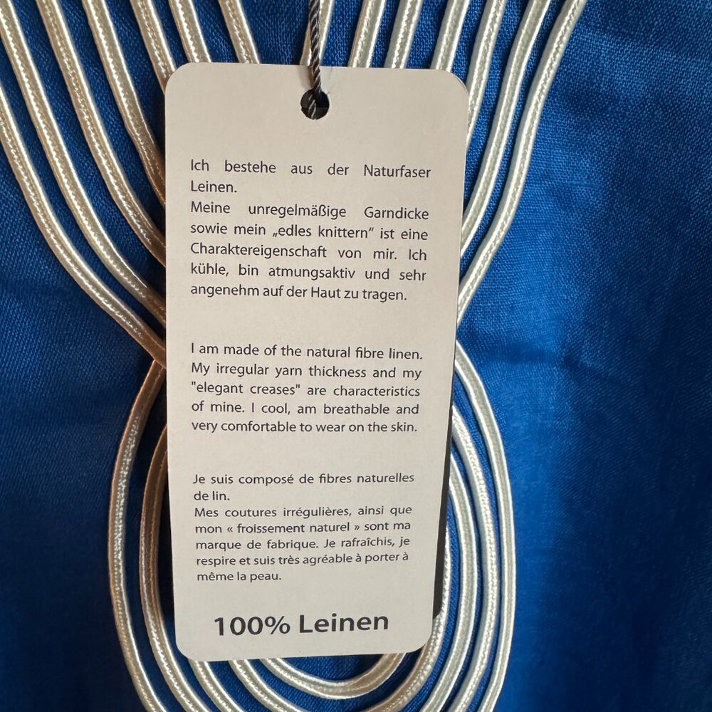 NWT Ulla Popken 100% Linen Caftan - Plus Size - Picture 7 of 9